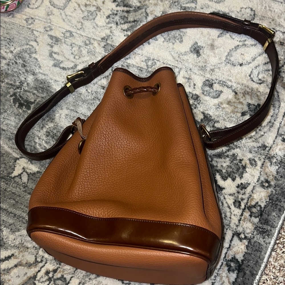 Dooney and Burke all weather leather Brown Leather Bag - Picture 2 of 2